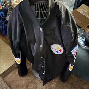 Vogue Black Varsity Jacket with Team Patches